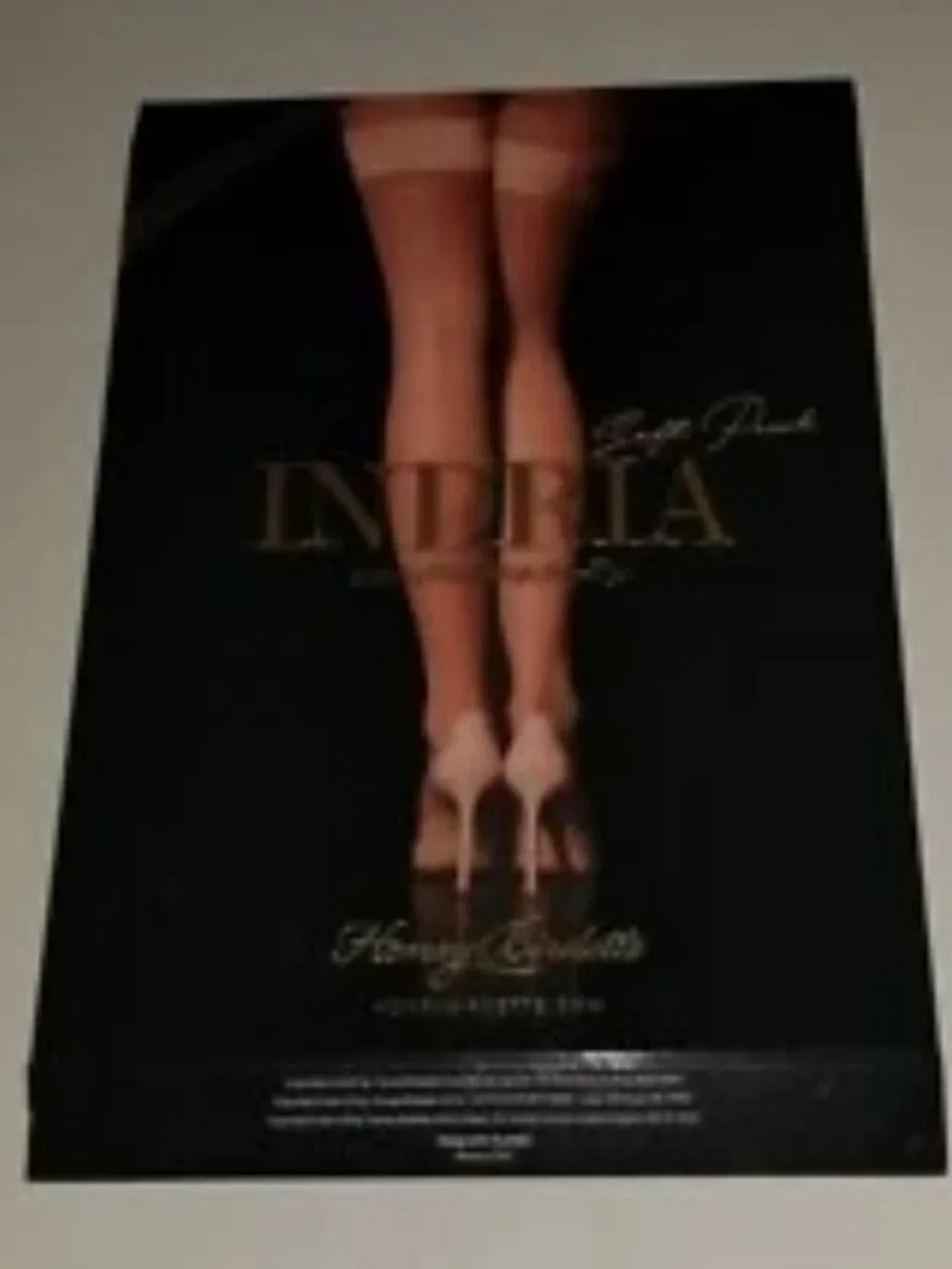 Honey Birdette Indria Peach Stockings Luxury Thigh High Stay Ups size M or L new